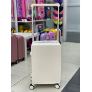 Чемодан 20 дюйма Lunary молочный из поликарбоната (ручная кладь)