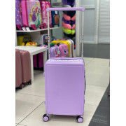 Чемодан 20 дюйма Lunary сиреневый из поликарбоната (ручная кладь)
