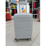 Чемодан 20 дюйма Travel Fashion светло-серый из полипропилена 