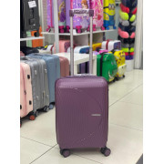 Чемодан 20 дюймов Biler фиолетовый из полипропилена (ручная кладь)