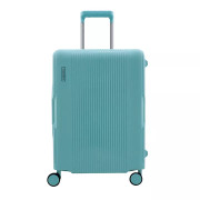 Чемодан 20 дюймов Caggioni Basic голубой из полипропилена на ригельном замке (ручная кладь)