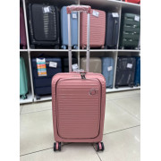 Чемодан 20 дюймов Luna Smart розовый из полипропилена (ручная кладь)