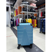 Чемодан 20 дюймов Luyida голубой из поликарбоната (ручная кладь)