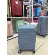 Чемодан 20 дюймов Milona голубой с расширением из полипропилена (ручная кладь)
