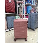 Чемодан 20 дюймов Milona розовый с расширением из полипропилена (ручная кладь)
