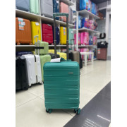 Чемодан 20 дюймов Mironpan бирюзовый из полипропилена (ручная кладь) (м71)