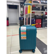 Чемодан 20 дюймов Mironpan бирюзовый из полипропилена (ручная кладь) (м97)