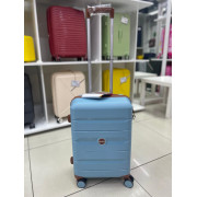 Чемодан 20 дюймов Mironpan голубой из полипропилена (ручная кладь) (м102)