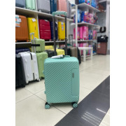 Чемодан 20 дюймов Mironpan мятный с расширением из полипропилена (ручная кладь) (м74)