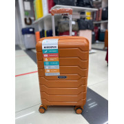 Чемодан 20 дюймов Mironpan оранжевый с расширением из полипропилена (ручная кладь) (м91)