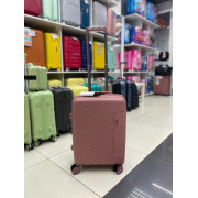 Чемодан 20 дюймов Mironpan пудра с расширением из полипропилена (ручная кладь) (м74)