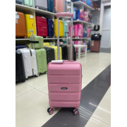 Чемодан 20 дюймов Mironpan розовый из полипропилена (ручная кладь) (м92)