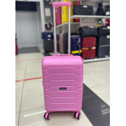 Чемодан 20 дюймов Mironpan розовый с расширением из полипропилена (ручная кладь) (м91)