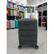 Чемодан 20 дюймов Mironpan серый из полипропилена (ручная кладь) (м92-1)