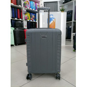Чемодан 20 дюймов Mironpan серый с расширением из полипропилена (ручная кладь)