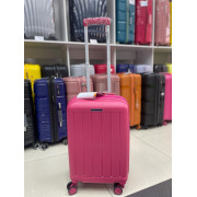Чемодан 20 дюймов Mironpan темно-розовый с расширением из полипропилена (ручная кладь) (м97-2)