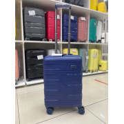 Чемодан 20 дюймов Mironpan темно-синий из полипропилена (ручная кладь) (м71)