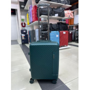 Чемодан 20 дюймов Mironpan темно-зеленый с расширением из полипропилена (ручная кладь) (м74)