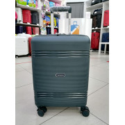 Чемодан 20 дюймов Mironpan темно-зеленый с расширением из полипропилена (ручная кладь) (м93)