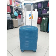 Чемодан 20 дюймов Mondi синий из полипропилена (ручная кладь)