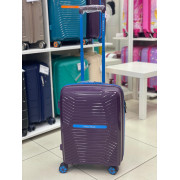 Чемодан 20 дюймов Nautica Fanny фиолетовый с расширением из полипропилена (ручная кладь)