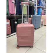 Чемодан 20 дюймов Proxis розовый с расширением из полипропилена (ручная кладь)