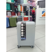 Чемодан 20 дюймов Rinkler светло-серый из полипропилена (ручная кладь)