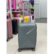 Чемодан 20 дюймов Sonara серо-зеленый из полипропилена (ручная кладь)