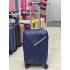 Чемодан 20 дюймов Sonara синий с расширением из полипропилена (ручная кладь)