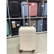 Чемодан 20 дюймов TR Soft белый из поликарбоната с расширением (ручная кладь)