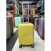 Чемодан 20 дюймов TR Space желтый из поликарбоната с расширением (ручная кладь)