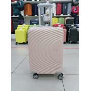 Чемодан 20 дюймов TR Travel бежевый из поликарбоната (ручная кладь)