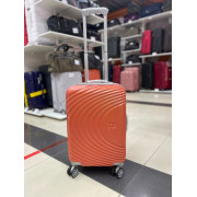 Чемодан 20 дюймов TR Travel оранжевый из поликарбоната (ручная кладь)