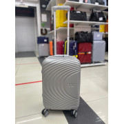 Чемодан 20 дюймов TR Travel светло-серый из поликарбоната (ручная кладь)