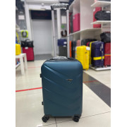 Чемодан 20 дюймов TR V зеленый из поликарбоната (ручная кладь)