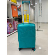 Чемодан 20 дюймов Travel Air бирюзовый с расширением из полипропилена (ручная кладь)