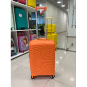 Чемодан 20 дюймов Travel Air оранжевый с расширением из полипропилена (ручная кладь)