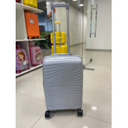 Чемодан 20 дюймов Travel Air светло-серый с расширением из полипропилена (ручная кладь)