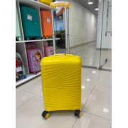 Чемодан 20 дюймов Travel Air желтый с расширением из полипропилена (ручная кладь)