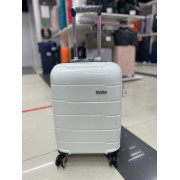 Чемодан 20 дюймов Travel Fashion One белый из полипропилена (ручная кладь)