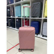Чемодан 20 дюймов Travel Fashion Wave розовый из полипропилена (ручная кладь)