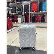 Чемодан 20 дюймов Travel Fashion Wave светло-серый из полипропилена (ручная кладь)