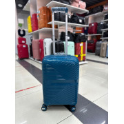 Чемодан 20 дюймов Travel Speed синий из полипропилена (ручная кладь)