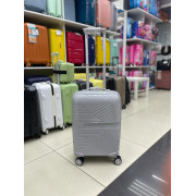 Чемодан 20 дюймов Travel Speed светло-серый из полипропилена (ручная кладь)