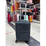 Чемодан 20 дюймов Travel Speed темно-серый из полипропилена (ручная кладь)