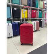 Чемодан 20 дюймов Weima красный с расширением из полипропилена (ручная кладь)