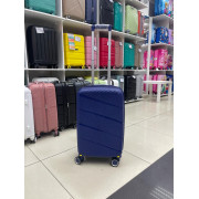 Чемодан 20 дюймов Weima синий с расширением из полипропилена (ручная кладь)