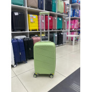 Чемодан 20 дюймов Weima зеленый с расширением из полипропилена (ручная кладь)