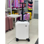 Чемодан 20 дюймов Yufei Lift белый из поликарбоната (ручная кладь)