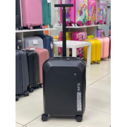 Чемодан 20 дюймов Yufei Lift черный из поликарбоната (ручная кладь)